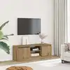 Image de Meuble Tv Chêne Artisanal 102x30x36 Cm Bois D'ingénierie Vidaxl