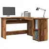 Image de Bureau D'angle Vieux Bois 120x140x75 Cm Bois D'ingénierie Vidaxl