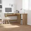 Image de Bureau D'angle Chêne Artisanal 120x140x75 Cm Bois D'ingénierie Vidaxl
