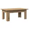 Image de Vidaxl table basse chêne artisanal 100x60x42 cm bois d'ingénierie