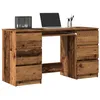Image de vidaXL Bureau vieux bois 140x50x77 cm bois dingénierie bureau de travail bureau détude bureau à domicile bureau 855960