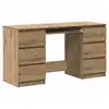 Image de Vidaxl bureau chêne artisanal 140x50x77 cm bois d'ingénierie