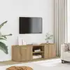 Image de Meuble Tv Chêne Artisanal 120x34x37 Cm Bois D'ingénierie Vidaxl
