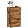 Image de vidaXL Commode vieux bois 60x36x103 cm bois dingénierie coffre commode armoire avec tiroirs coffres commodes armoire 855996