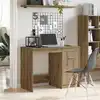 Image de Bureau Chêne Artisanal 100x50x76 Cm Bois D'ingénierie Vidaxl