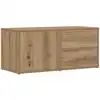 Image de Meuble Tv Chêne Artisanal 80x34x35,5 Cm Bois D'ingénierie Vidaxl