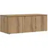 Image de Meuble Tv Chêne Artisanal 80x34x30 Cm Bois D'ingénierie Vidaxl