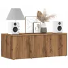 Image de vidaXL Meuble TV chêne artisanal 80x34x30 cm bois dingénierie 856013