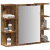 Image de vidaXL Armoire à miroir de salle de bain vieux bois bois dingénierie 856036