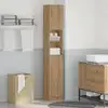 Image de Meuble De Salle De Bain Chêne Artisanal 32x25,5x190 Cm Bois D'ingénierie Vidaxl