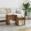 Image de Tables Basses Gigognes 2 Pcs Vieux Bois Bois D'ingénierie Vidaxl