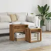 Image de Tables Basses Gigognes 2 Pcs Chêne Artisanal Bois D'ingénierie Vidaxl