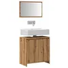 Image de vidaXL Ensemble de meubles salle de bain 2 pcs bois dingénierie armoire de salle de bain placard de salle de bain meuble 856068