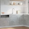 Image de vidaXL Meuble bas Lyon Gris Béton 80x46x815 cm Bois d’ingénierie Idéal pour cuisine et salle de bain Armoire 856076
