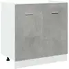 Image de Vidaxl armoire de plancher d'évier lyon gris béton 80x46x81,5 cm
