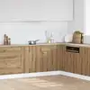 Image de Armoire À Tiroirs "lyon" Chêne Artisanal 30 X 46 X 81,5 Cm Bois D'ingénierie Vidaxl