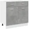 Image de Vidaxl armoire de plancher à tiroir lyon gris béton 80x46x81,5 cm