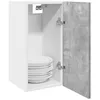 Image de vidaXL Armoire suspendue Lyon Gris béton 30 x 31 x 60 cm Bois dingénierie 856100