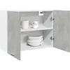 Image de Armoire Suspendue "lyon" Gris Béton 80 X 31 X 60 Cm Bois D'ingénierie Vidaxl