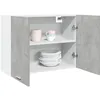 Image de vidaXL Armoire suspendue Lyon Gris béton 80 x 31 x 60 cm Bois dingénierie 856109