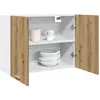 Image de Armoire Suspendue "lyon" Chêne Artisanal 80 X 31 X 60 Cm Bois D'ingénierie Vidaxl