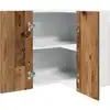 Image de Armoire D'angle Suspendue "lyon" Bois Ancien 57 X 57 X 60 Cm Bois D'ingénierie Vidaxl