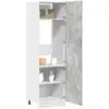 Image de Armoire Réfrigérée "lyon" Gris Béton 60 X 57 X 207 Cm Bois D'ingénierie Vidaxl
