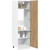 Image de Armoire Réfrigérée "lyon" Chêne Artisanal 60 X 57 X 207 Cm Bois D'ingénierie Vidaxl