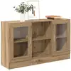 Image de Buffet Chêne Artisanal 120x30,5x70 Cm Bois D'ingénierie Vidaxl