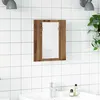 Image de vidaXL Armoire de salle de bain à miroir LED vieux bois 40x12x45 cm 856279