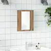 Image de Armoire De Salle De Bain Miroir Led Chêne Artisanal 40x12x45 Cm Vidaxl