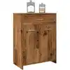 Image de Armoire De Salle De Bain Vieux Bois 60x33x80 Cm Bois Ingénierie Vidaxl