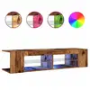 Image de Vidaxl meuble tv avec lumières led vieux bois bois d'ingénierie