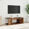 Image de Meuble Tv Avec Lumières Led Vieux Bois Bois D'ingénierie Vidaxl