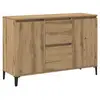 Image de Vidaxl buffet chêne artisanal 102x35x70 cm bois d'ingénierie