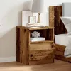 Image de vidaXL Table de chevet vieux bois 40x40x50 cm bois d’ingénierie meuble de chevet table dappoint armoire de lit armoire 856498