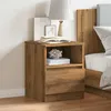 Image de vidaXL Table de chevet chêne artisanal 40x40x50 cm bois d’ingénierie meuble de chevet table dappoint armoire de lit 856500