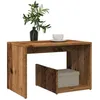 Image de vidaXL Table dappoint vieux bois 59x36x38 cm bois dingénierie table dextrémité table dappoint de canapé table de 856540