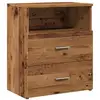 Image de Vidaxl table de chevet vieux bois 50x32x60 cm bois d'ingénierie