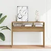 Image de vidaXL Table console chêne artisanal 105x30x80 cm bois dingénierie bout de canapé table de couloir support de couloir 856623