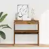 Image de Table Console Vieux Bois 80 X 30 X 80 Cm Bois D'ingénierie Vidaxl