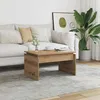 Image de vidaXL Table basse chêne artisanal 68x50x38 cm bois dingénierie 856629