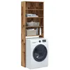 Image de Meuble pour machine à laver vieux bois 64x24x190 cm