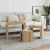 Image de Tables Basses Gigognes 3 Pcs Chêne Artisanal Bois D'ingénierie Vidaxl