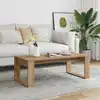 Image de Table Basse Chêne Artisanal 102x50x35 Cm Bois D'ingénierie Vidaxl