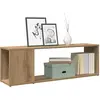 Image de Meuble Tv Chêne Artisanal 100x24x32 Cm Bois D'ingénierie Vidaxl