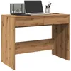 Image de vidaXL Bureau chêne artisanal 101x50x765 cm bois dingénierie bureau de travail bureau détude bureau à domicile bureau 856765