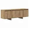 Image de Vidaxl meuble tv chêne artisanal 120x30x40,5 cm bois d'ingénierie