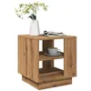 Image de vidaXL Table basse chêne artisanal 40x40x43 cm bois dingénierie table dappoint table de salon table latérale bout de 856805