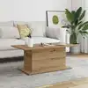 Image de Table Basse Chêne Artisanal 102x55,5x40 Cm Bois D'ingénierie Vidaxl